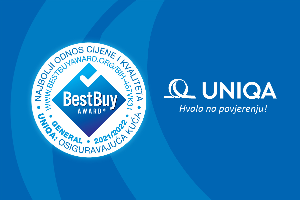 UNIQA Osiguranje dobitnik nagrade Best Buy Award za Bosnu i Hercegovinu