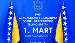 Sretan Dan nezavisnosti: Čestitka gradonačelnika i predsjedavajuće GV Tuzla