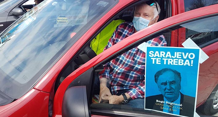 Sarajevo: Veliki broj automobila u protestnoj vožnji kao podrška Bogiću Bogićeviću