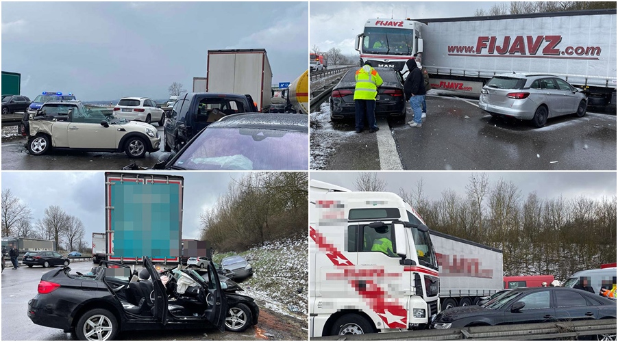 Nezapamćena nesreća na autoputu u Njemačkoj, učestvovalo čak 65 vozila