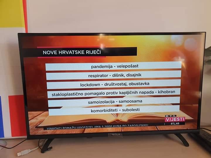 Nove riječi u Hrvatskoj? Pandemija je velepošast, respirator - dišnik, lockdown - obustavka