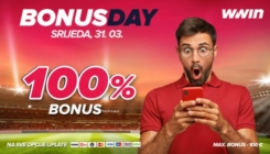 Bonus day u poslovnicama WWin - 100% bonusa na sve opcije uplate - Srijeda, 31.03.