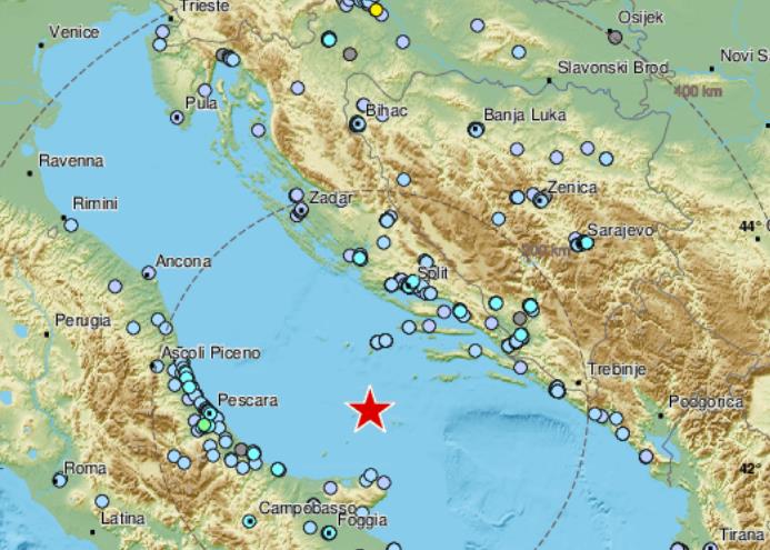 Snažan zemljotres u Jadranskom moru osjetio se i na području BiH