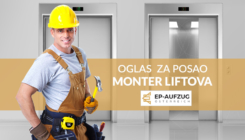 Oglas: Potrebni radnici na poslovima montaže i ugradnje liftova