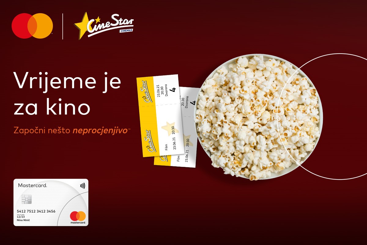 Vrijeme je za kino: Neprocjenjivi užitak uz Mastercard kartice u CineStar kinima