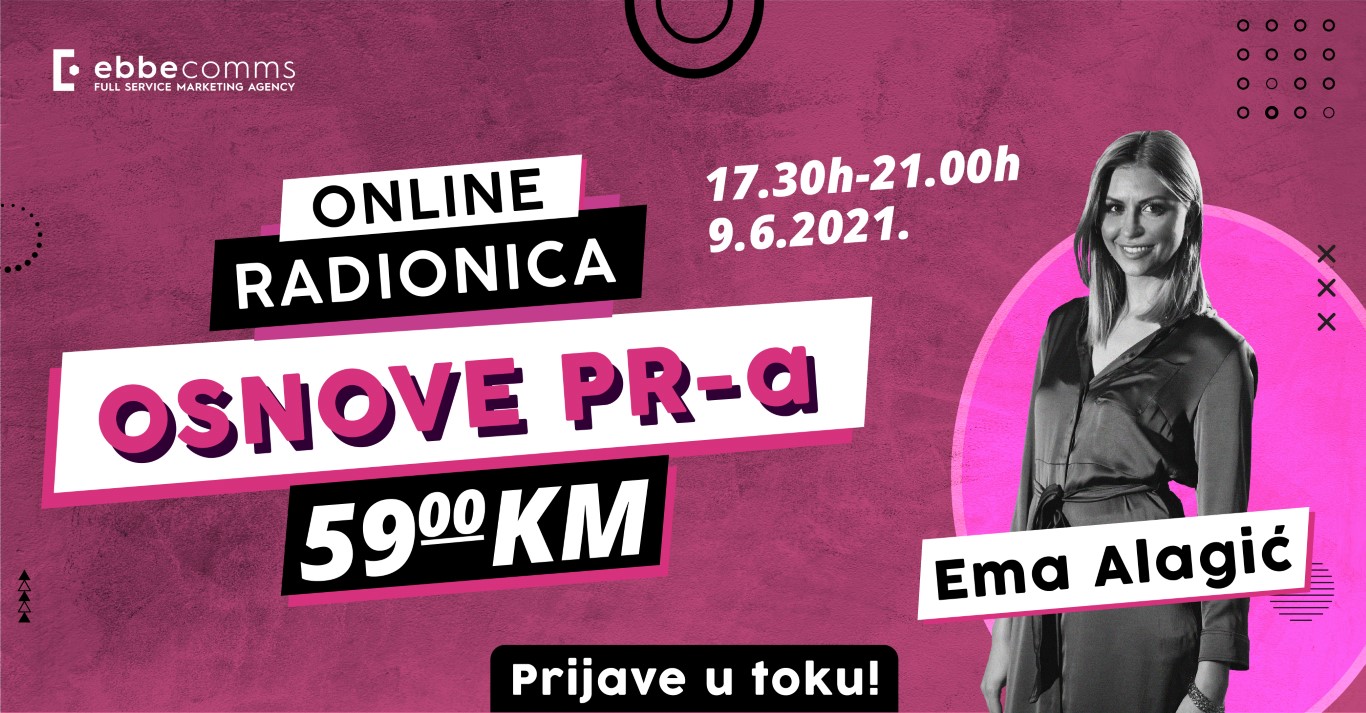 Prijave otvorene: Online radionica osnove PR-a