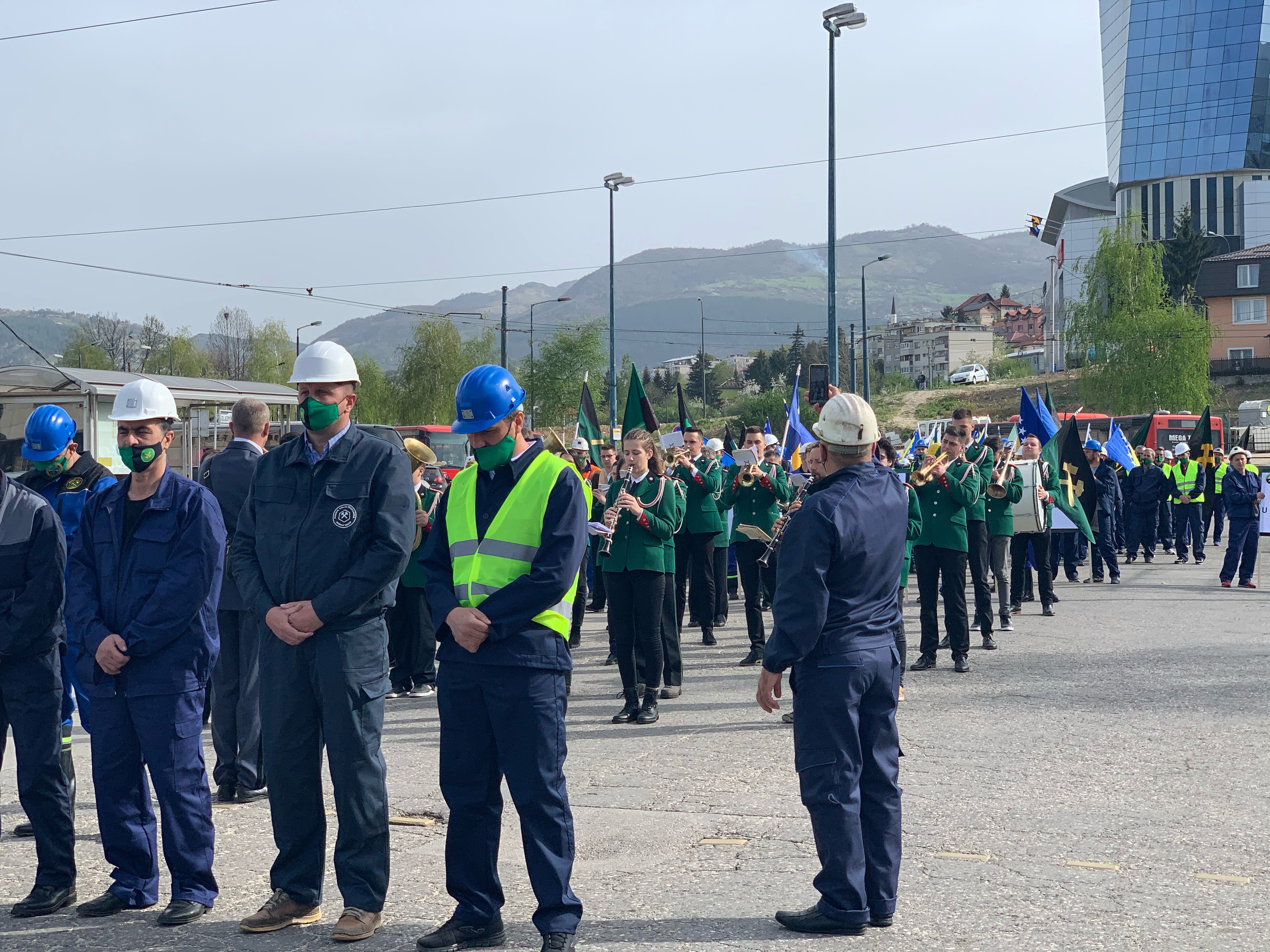 Prvomajski protest: Rudari stigli u Sarajevo