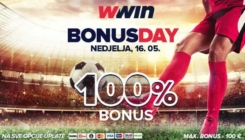 Bonus day WWin: 100% bonusa na sve opcije uplate - Nedjelja, 16. 05.