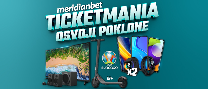 Meridian Ticketmania: EURO 2020 donosi specijalne "NAJPAMETNIJE" poklone!