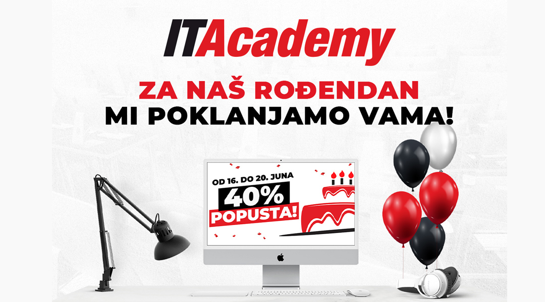 Još danas možete iskoristiti 40% popusta za upis na ITAcademy