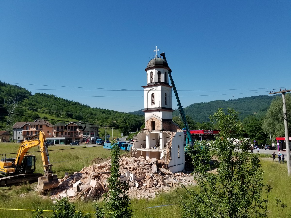 Tužilaštvo BiH informirano o početku radova na izmještanju crkve u Konjević-Polju