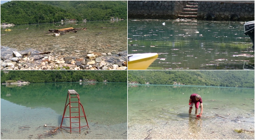 Jablaničko jezero neprepoznatljivo: Umjesto kupača vodama pluta otpad