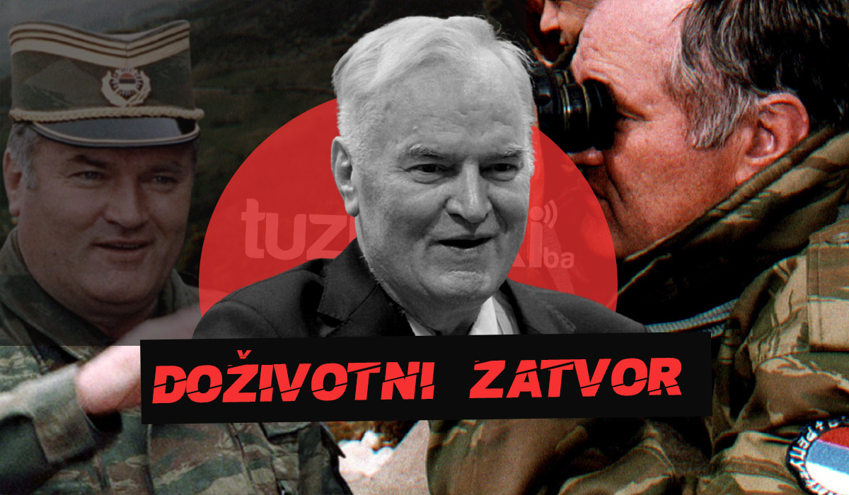 Ratko Mladić ostatak života će provesti u zatvoru: Kriv za genocid i najteže ratne zločine počinjene u BiH