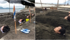 Neobični prizori su ustvari tradicija: Plaža na kojoj iz pijeska vire ljudske glave