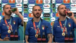 Bonucci na press konferenciji miješao Colu i pivo: Sve ću popiti večeras