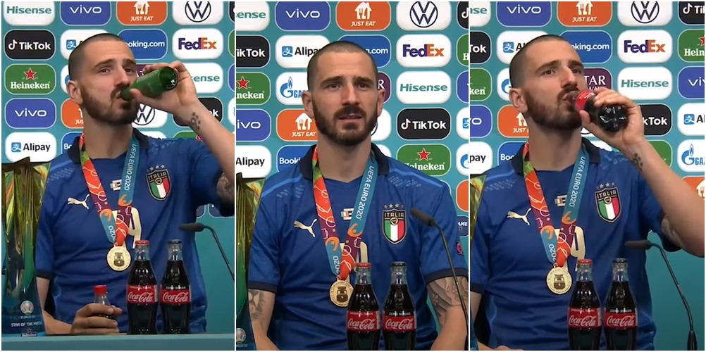 Bonucci na press konferenciji miješao Colu i pivo: Sve ću popiti večeras