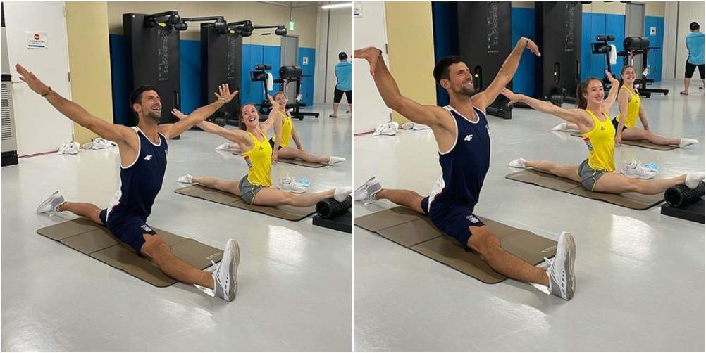 Novak je HIT u olimpijskom selu: Upao na trening gimnastičarki i napravio show