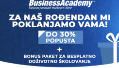 BusinessAcademy vam za svoj rođendan poklanja do 30% POPUSTA i BONUS paket za vrhunsko školovanje