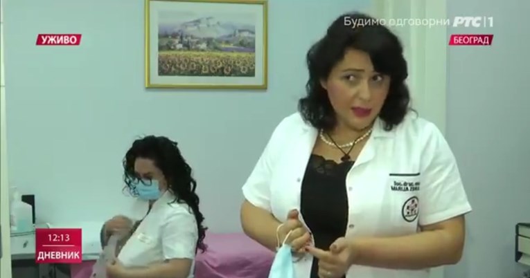Medicinska sestra skinula gornji dio uniforme u programu uživo na srpskoj državnoj televiziji