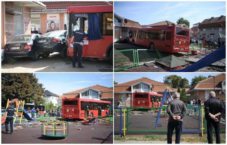 Užas u Srbiji: Autobusu uletio u dječije u igralište, objavljen snimak...