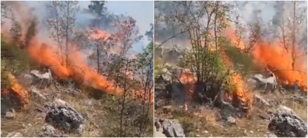 U blizini Trebinja izbio novi požar: Vatrogasci i mještani se bore protiv vatrene stihije, kuće su ugrožene