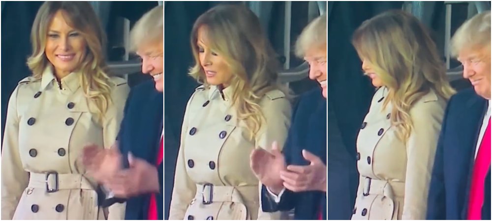 Melanijina reakcija na Trumpovo navijanje postala je hit: "Ona zaista ne može sakriti gađenje"