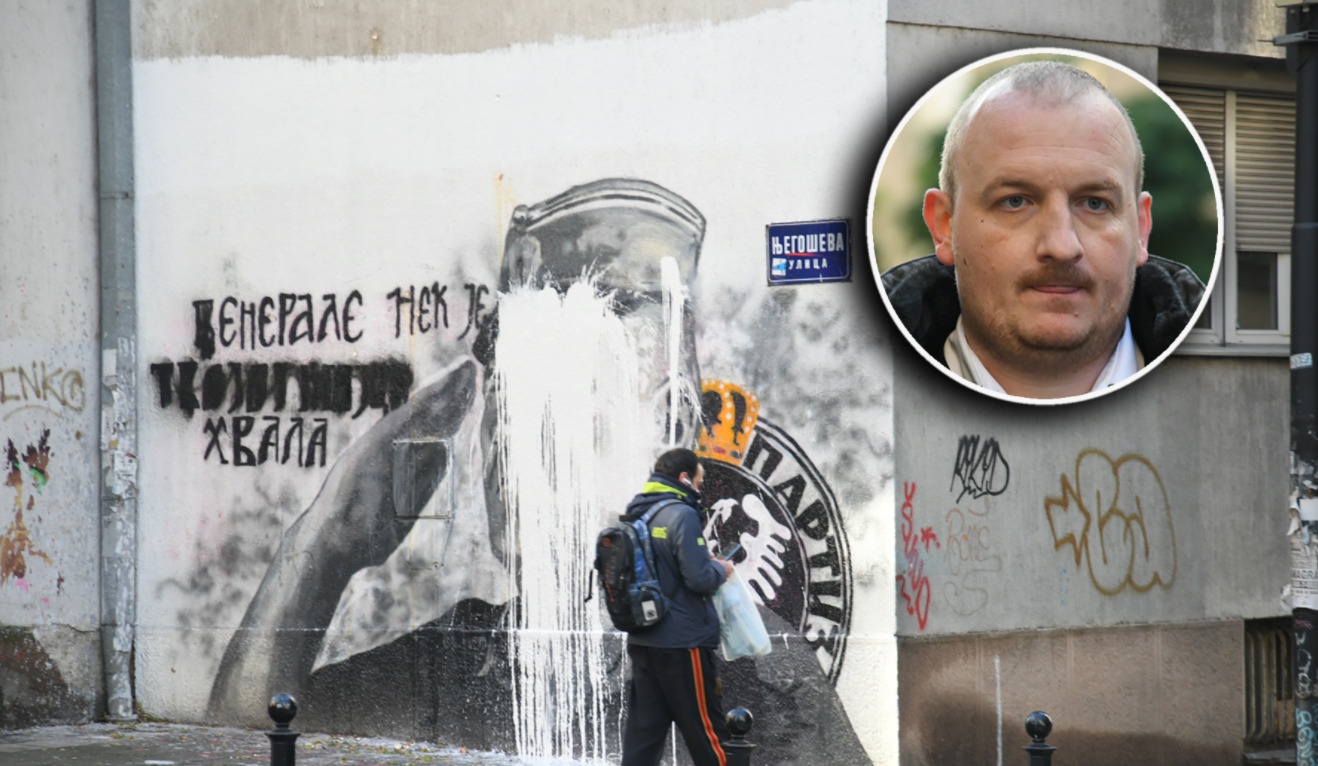 Ko je čovjek koji je uništio mural Ratku Mladiću: "Prijetili su da će me naći"