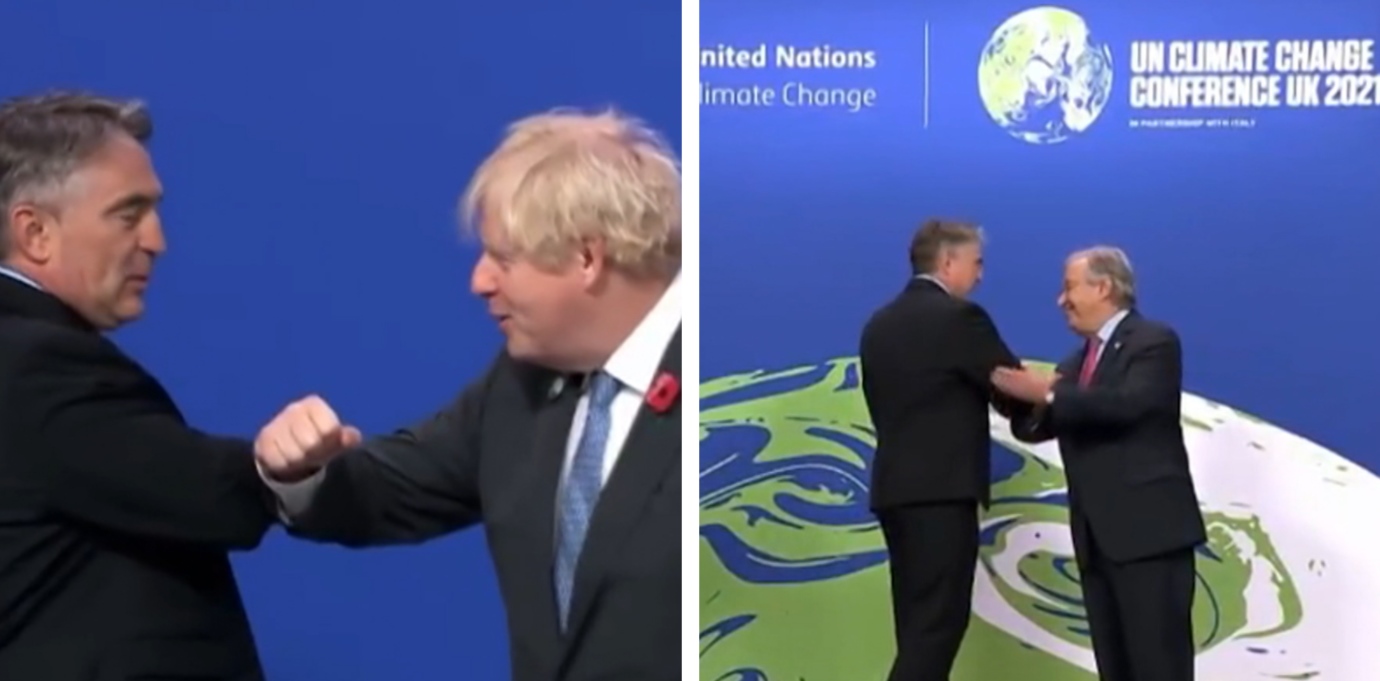 Komšić stigao u Glasgow na COP26, dočekali ga Boris Johnson i Antonio Guterres