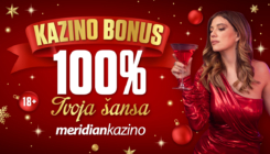 Meridian kazino: Zagarantovana zarada! Bonus 100%