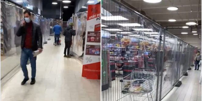 Kaufland: Ogradom u visini od dva metra odvojili vakcinisane od nevakcinisanih