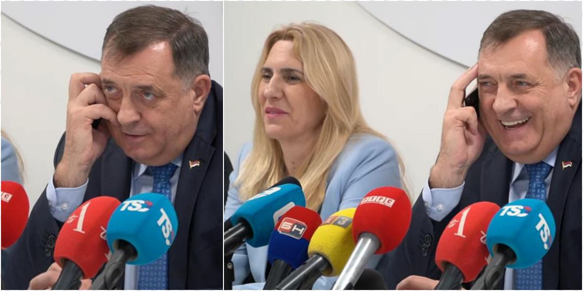 Dodik prekinuo pressicu da bi se javio Čoviću: "Baš mi je žao što nisam tu da s tobom popijem piće..."