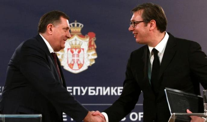 Vučić se sastao sa Dodikom u Beogradu