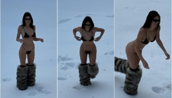 Poznata manekenka se skinula i polugola šetala po snijegu: 'Ova metoda je super za zdravlje'