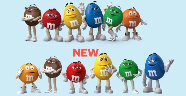 Novi izgled M&M's likova izazvao reakcije