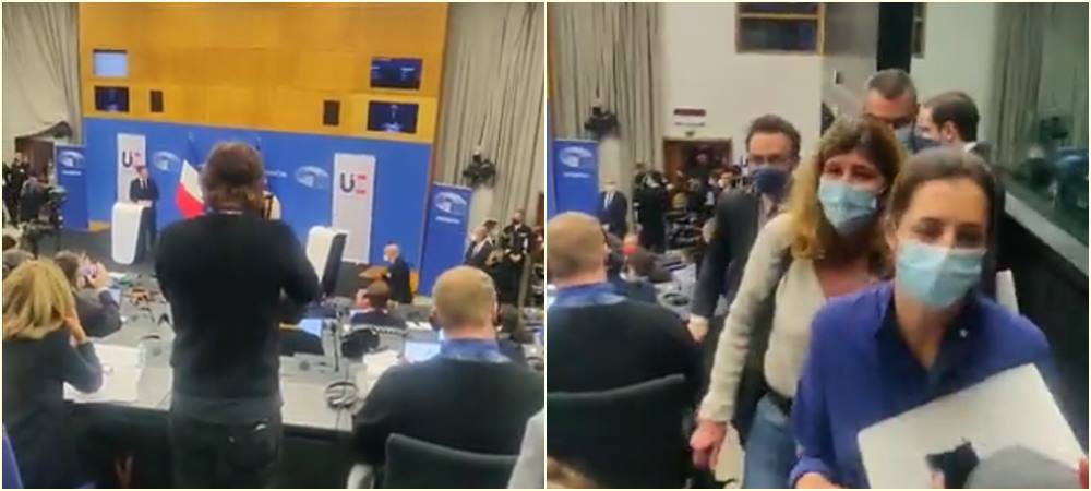 Novinari napustili press konferenciju Macrona i Metsole u Strasbourgu