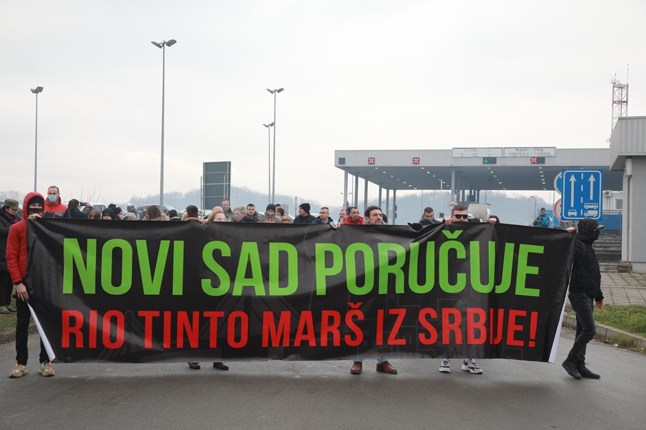 Prva blokada granice sa BiH zbog protesta protiv kompanije Rio Tinto