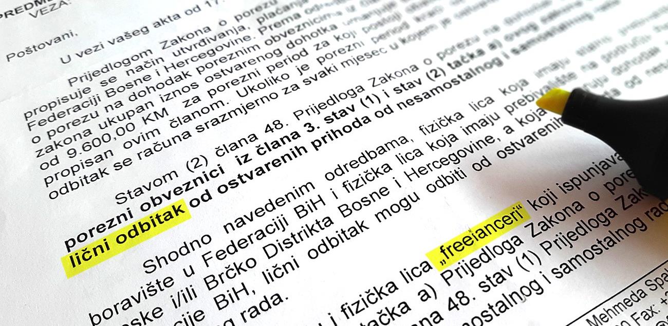 Novi zakoni o porezima i doprinosima pogubni za opstanak freelancera u BiH