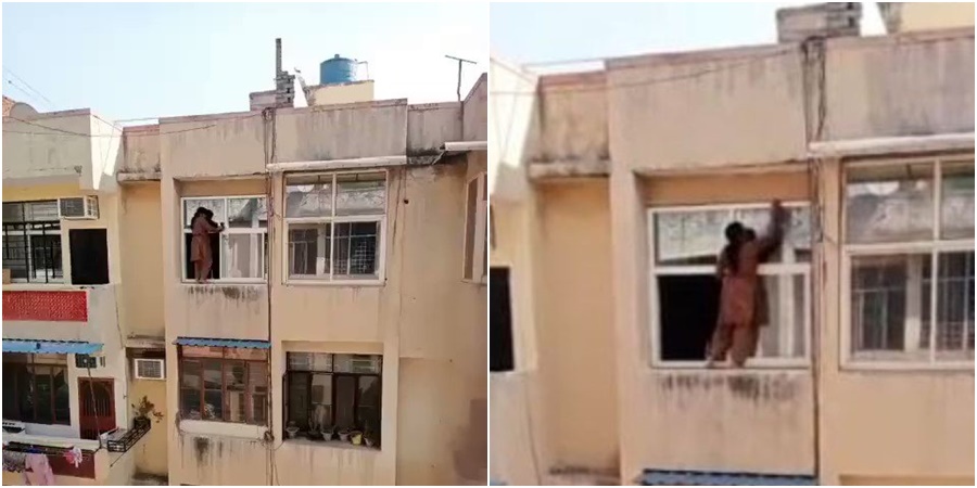 Snimak koji izaziva nevjericu: Žena riskirala život zbog čistih prozora