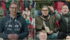 U novom spotu Vučića glavnu ulogu zauzeli navijači: „A trener glavat, nervira vas?