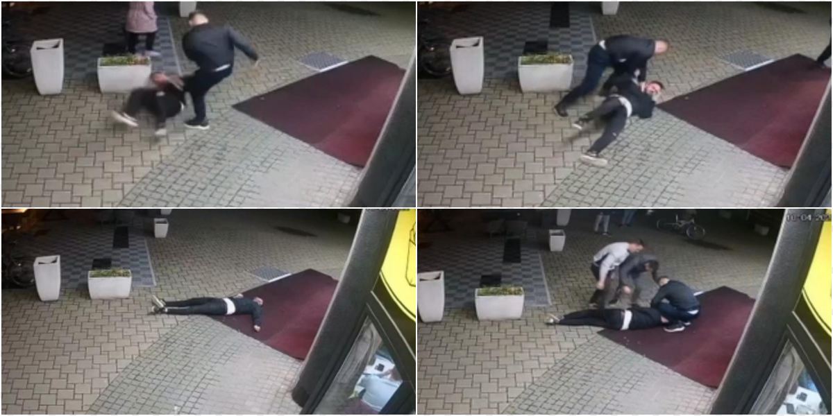 Uznemirujući snimak iz bh. grada: Prebijen mladić pred ugostiteljskim objektom