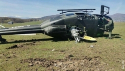 Pojavio se snimak prevrnutog helikoptera Oružanih snaga BiH