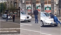 Beograd: Nakon obračuna, taksista "mercedesom" pokupio mladića i vozio ga na haubi