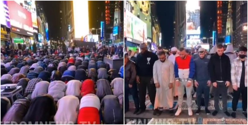 Muslimani klanjali prvi teravih-namaz na čuvenom njujorškom Times Squareu