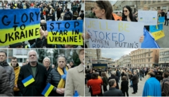 Mirni protest "Stojimo uz Ukrajinu“ u glavnom gradu BiH: Sarajlije poslale poruke podrške hrabrom narodu Ukrajine