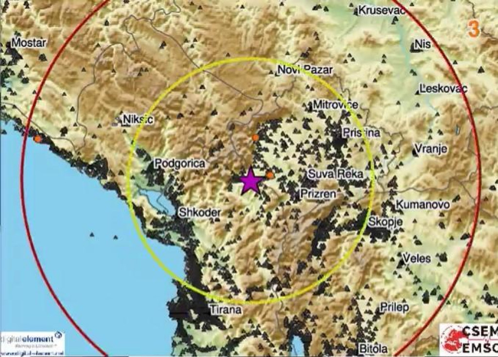 Jači zemljotres pogodio Albaniju, podrtavanje tla se osjetilo i u Crnoj Gori