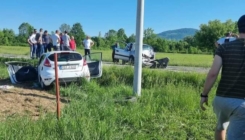 Teška saobraćajna nesreća na magistralnom putu Zvornik - Kalesija, jedna osoba poginula