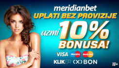 Specijalna ponuda u Meridianu: Na uplate karticama, Klikerom i xBonom 10% bonusa