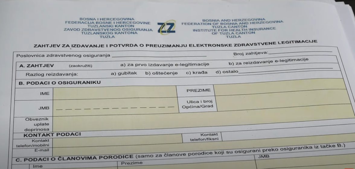 ZZO TK od 24. juna počinje sa primanjem zahtjeva za izdavanje e-knjižica