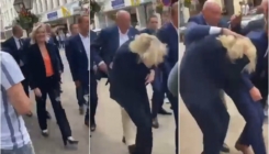 Prvo su se čule psovke: Pogledajte kako je Marine le Pen pogođena jajetom u lice