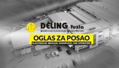 Deling d.o.o. Tuzla zapošljava na pozicijama električar, bravar, zavarivač, CNC operater